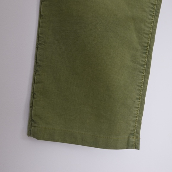 Incotex Men's Slim Fit Stretch Green-Khaki Pants Size 34 - Picture 3 of 9